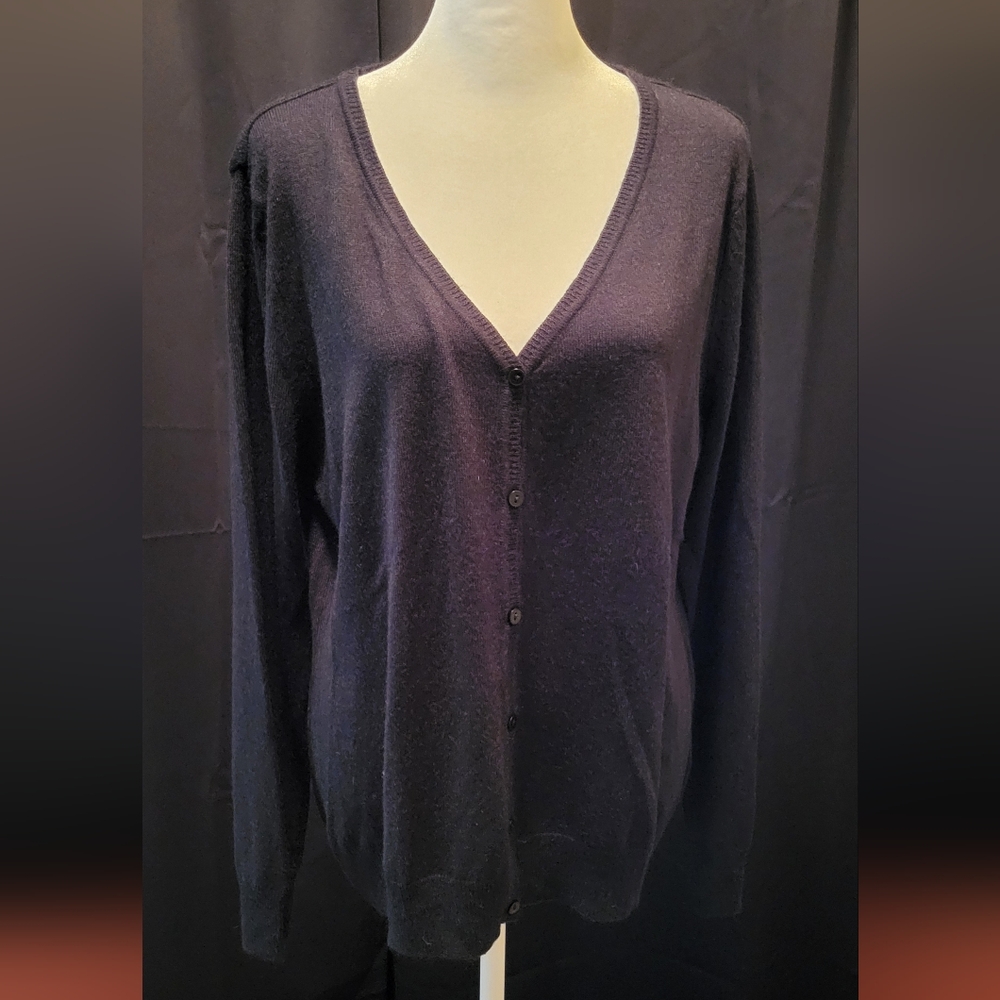 Black V-Neck Cardigan